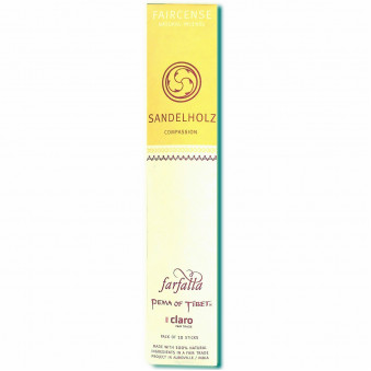 Faircense Faircense Incense Sandalwood 100% natural ingredients and pure essences, rolled by hand with Masala method, Auroville India