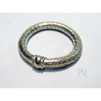 Fingerring Snake-Chain, Silber