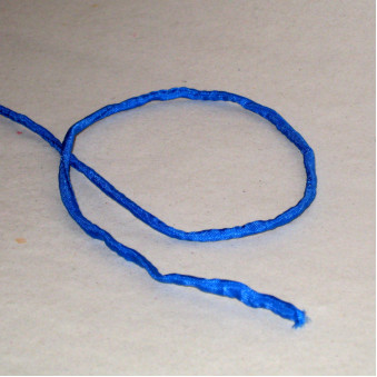 Silk ribbon navy blue