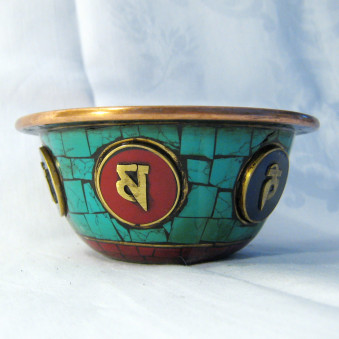 Offering bowls offering bowl with OM symbols